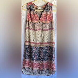 Sleeveless Floral Pattern Dress